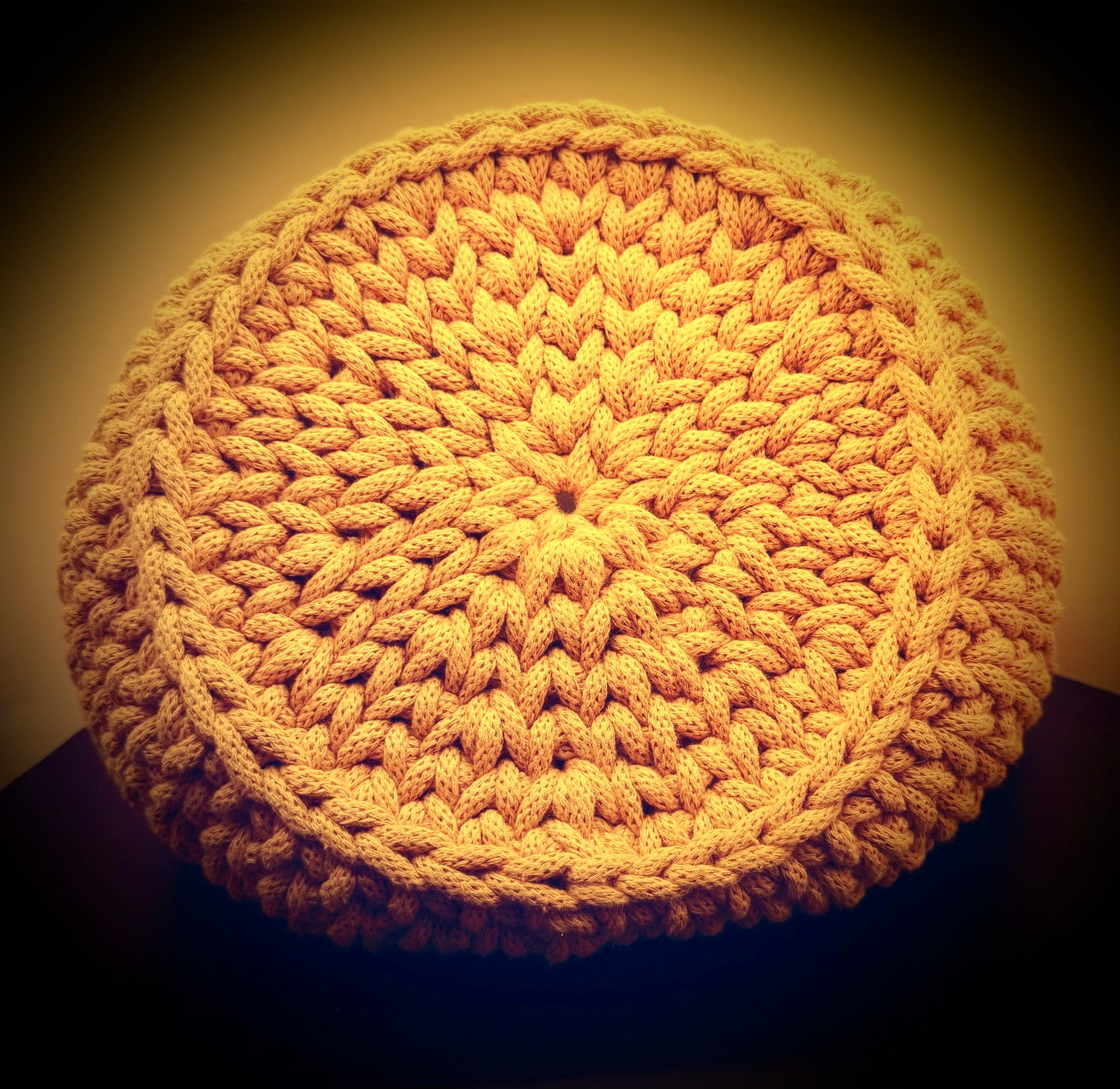 Mand met handvaten - Mustard