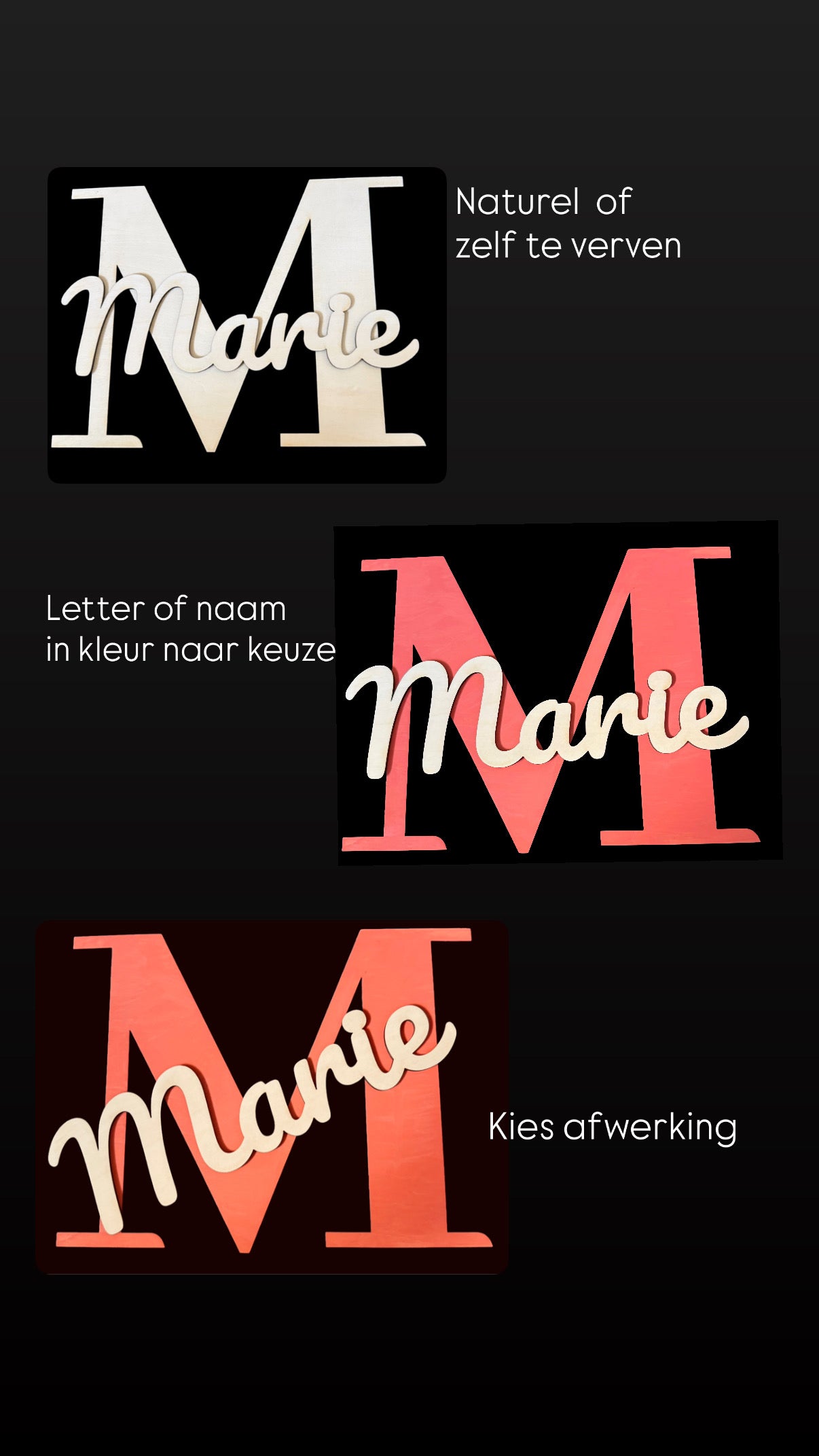 Naam + HoofdLetter - Gepersonaliseerd