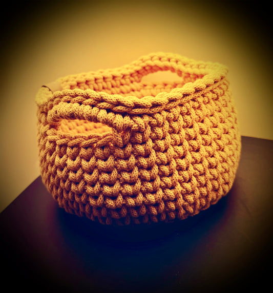 Mand met handvaten - Mustard